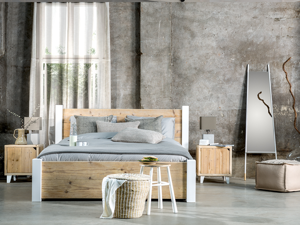 Steigerhout Bed Aanbieding kopen Lage prijs